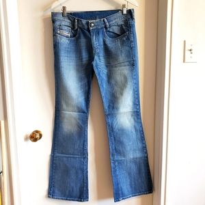 Diesel Louv Boot Fade Wash Stretch Slim Boot Cut Woman W 31 L 32 NWOT